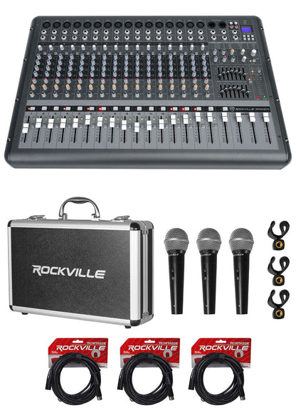 RPM1870 Mixer + 3-Pack Mics Bundle