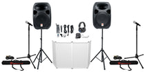 RPG122K Dual 12" PA System + DJ Event Facade Bundle