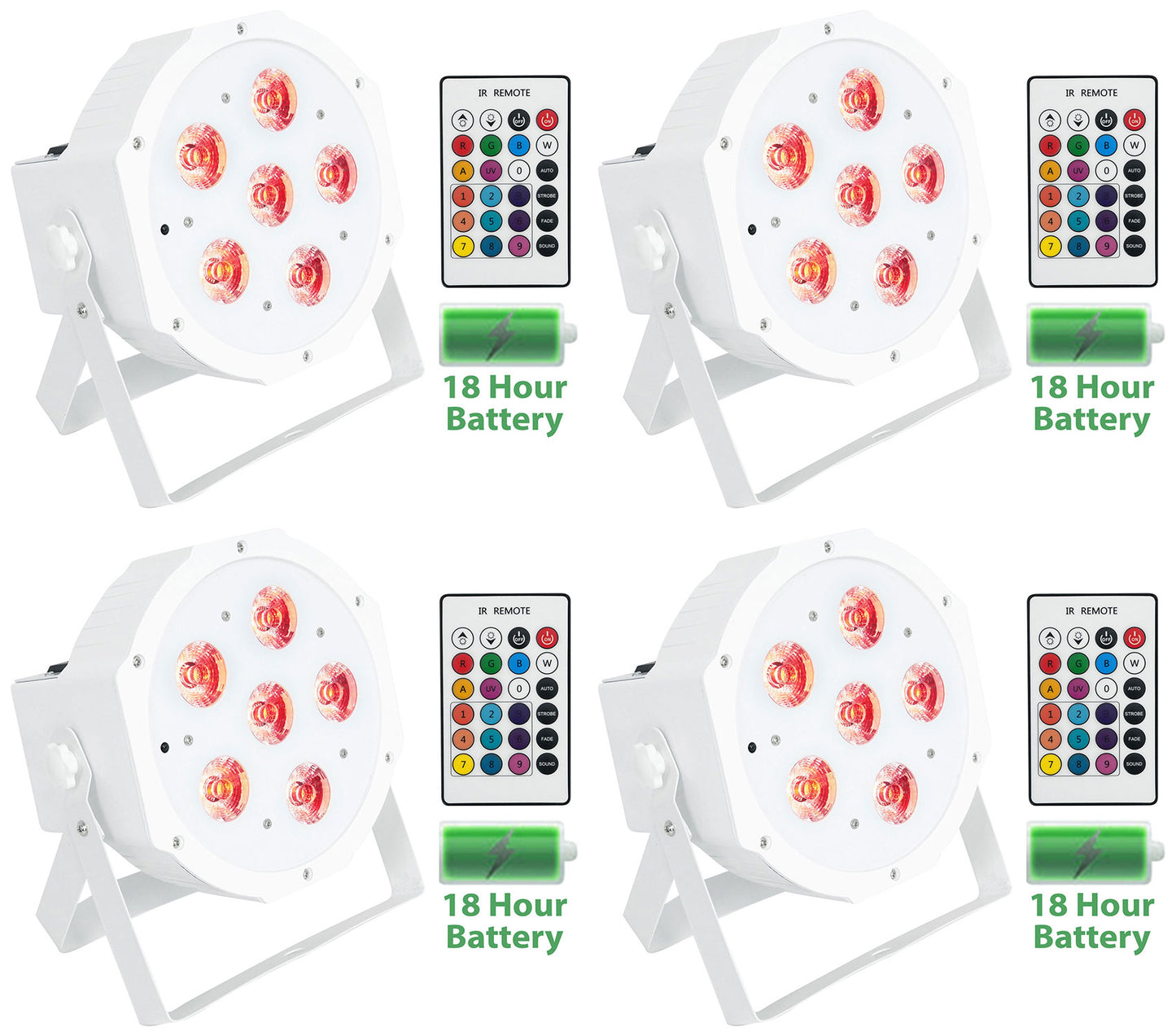 BATTERY PAR 61 White 4-Pack