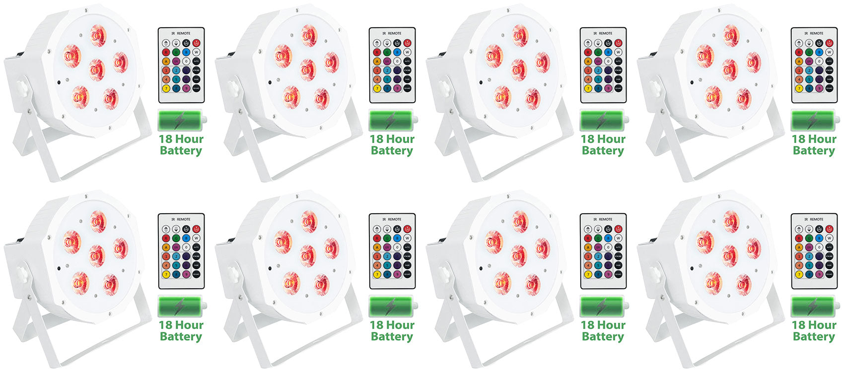 BATTERY PAR 61 White 8-Pack