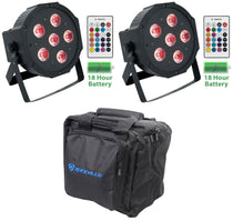 Battery Par 61 2-Pack + RLB90 Lighting Bag Bundle