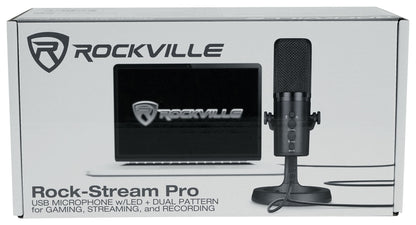 ROCK-STREAM PRO Mic + PRO-M50 Studio Headphones Bundle