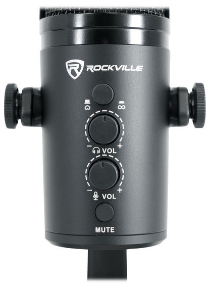 ROCK-STREAM PRO Mic + PRO-M50 Headphones + RockShield 1 Bundle