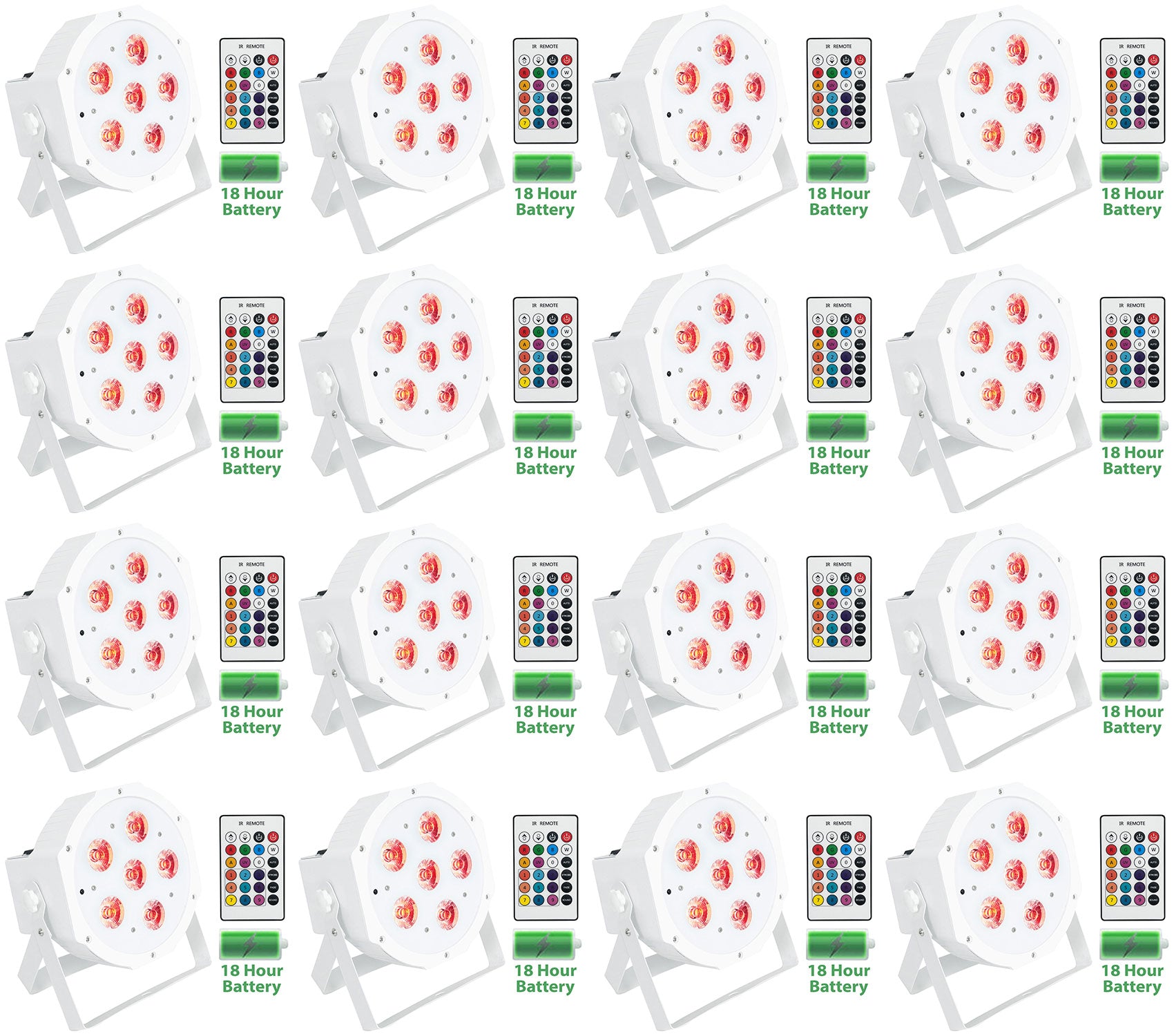 BATTERY PAR 61 White 16-Pack