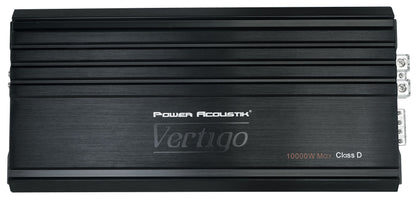 Power Acoustik VA1-10000D 10,000w Mono Class D Car 1-Ohm Car Amplifier+Amp Kit