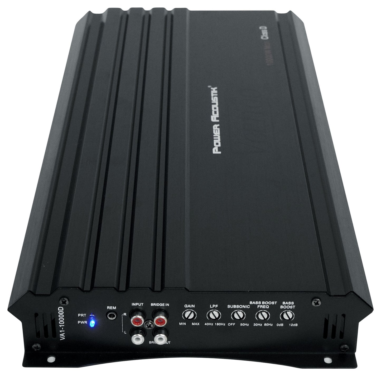 Power Acoustik VA1-10000D 10,000w Mono Class D Car 1-Ohm Car Amplifier+Amp Kit