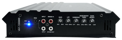 Power Acoustik VA1-10000D 10,000w Mono Class D Car 1-Ohm Car Amplifier+Amp Kit
