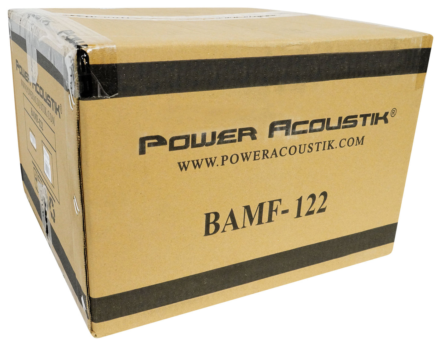 Power Acoustik BAMF-122 12" 3500w Car Audio Subwoofer+Sealed Sub Box Enclosure