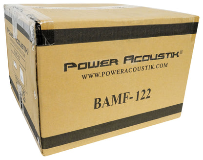 2) Power Acoustik BAMF-122 12" 3500w DVC Car Subwoofers+Sealed Sub Box Enclosure