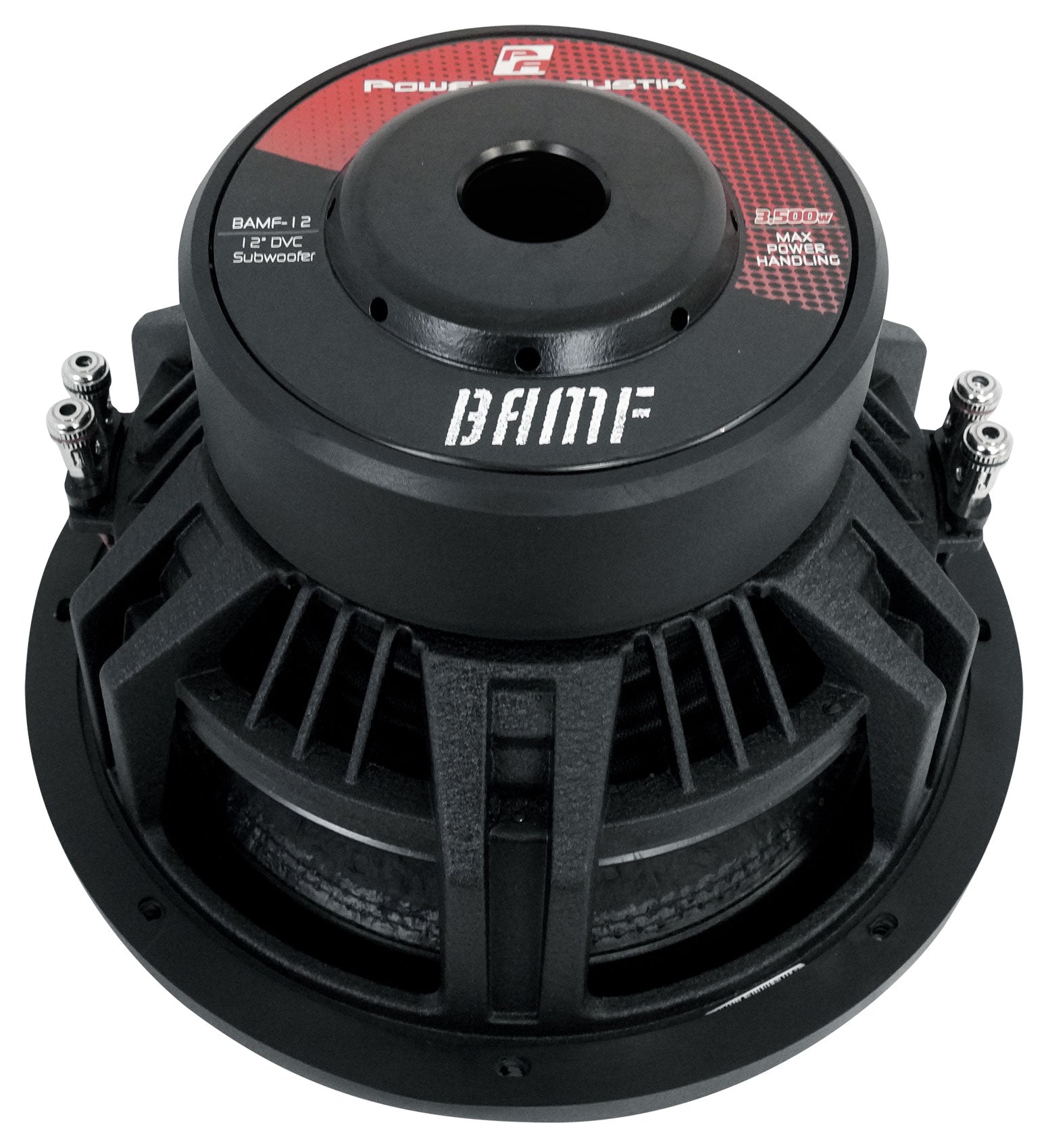 Power Acoustik BAMF-124 12" 3500w Car Audio Subwoofer+Sealed Sub Box Enclosure
