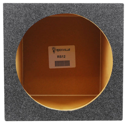 Power Acoustik BAMF-124 12" 3500w Car Audio Subwoofer+Sealed Sub Box Enclosure