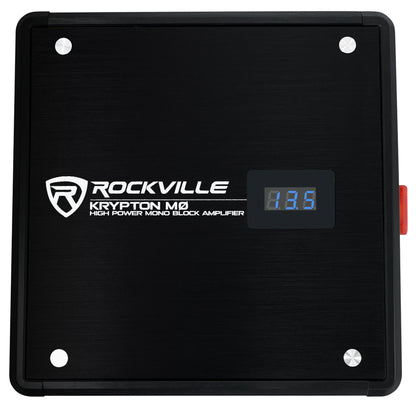 Rockville W8K5S2 2-Pack + KRYPTON-M0 Amplifier Bundle