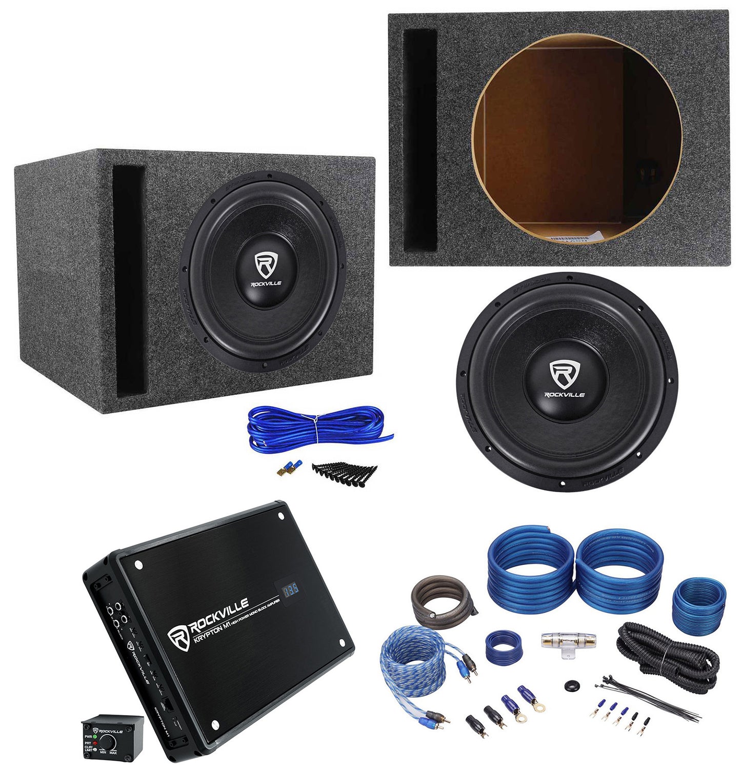 W12K6D2 12 + KRYPTON-M1 Amplifier Bundle