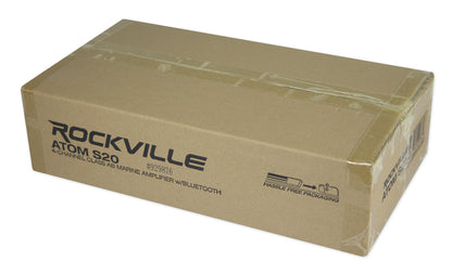RKL65MBW 4-Pack + ATOM S20 Marine Amplifier Bundle