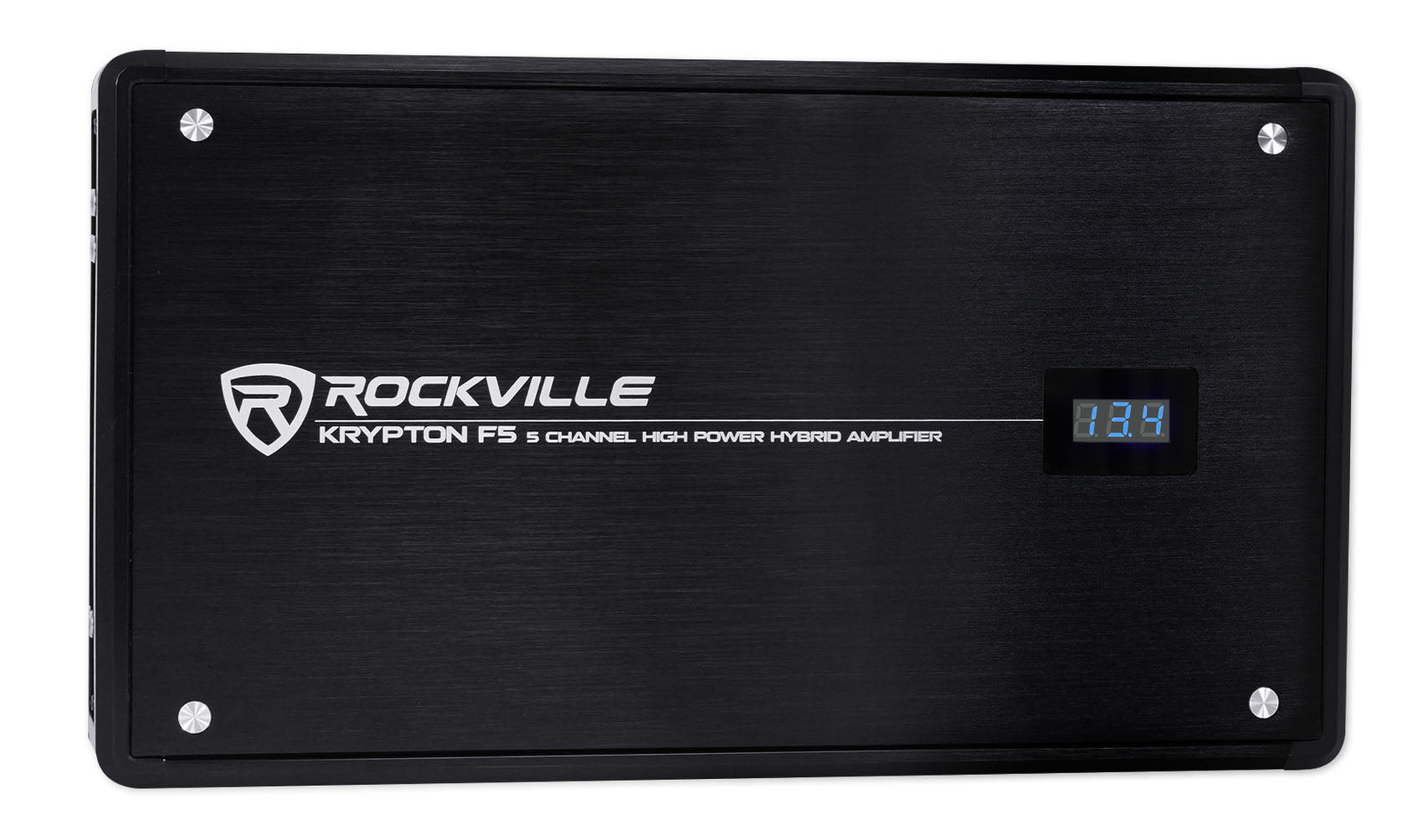 KRYPTON F5 5‑Channel Amplifier + 2‑Gauge Amp Kit + (2) 17' RCA Cables Bundle
