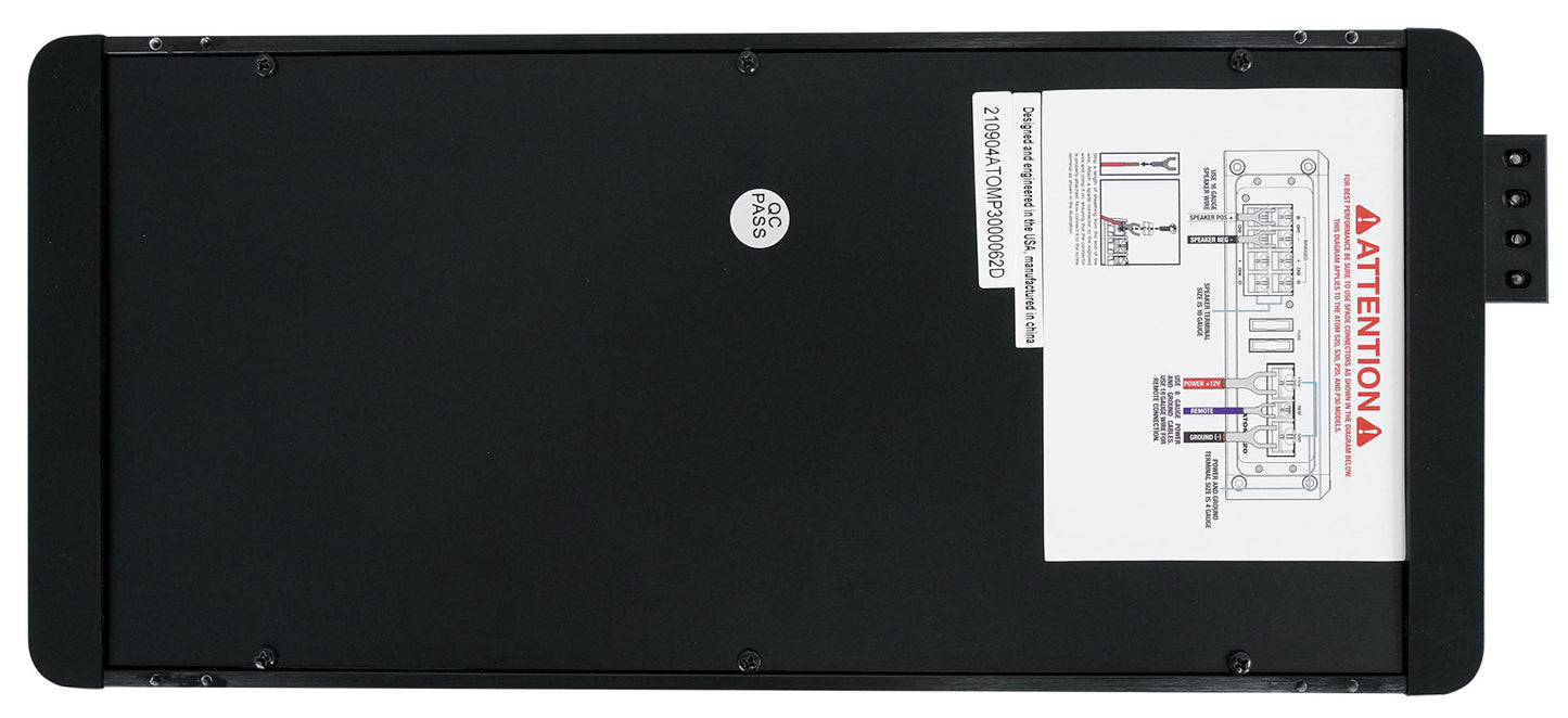 ATOM P30 + 4 Gauge Amp Wiring Kit Bundle