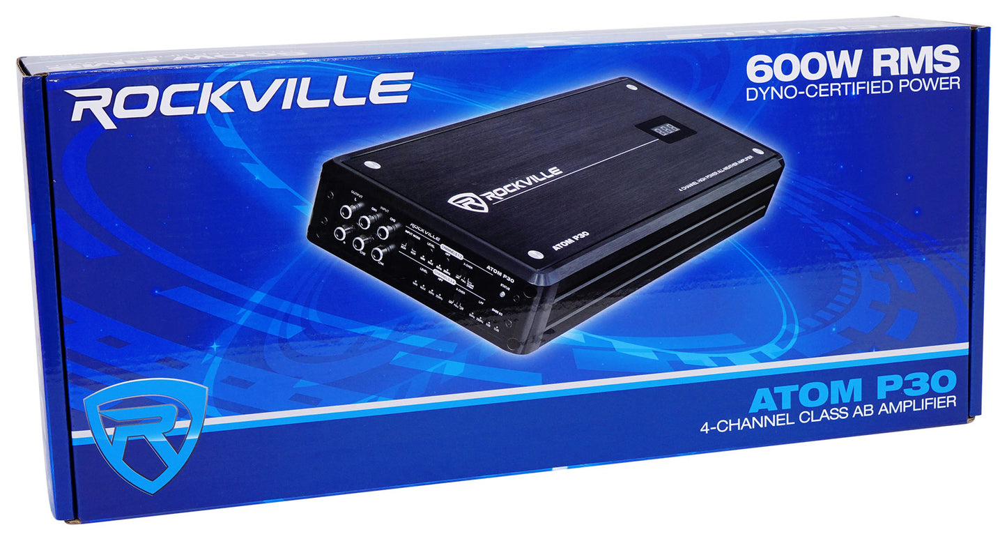 ATOM P30 + 4 Gauge Amp Wiring Kit Bundle