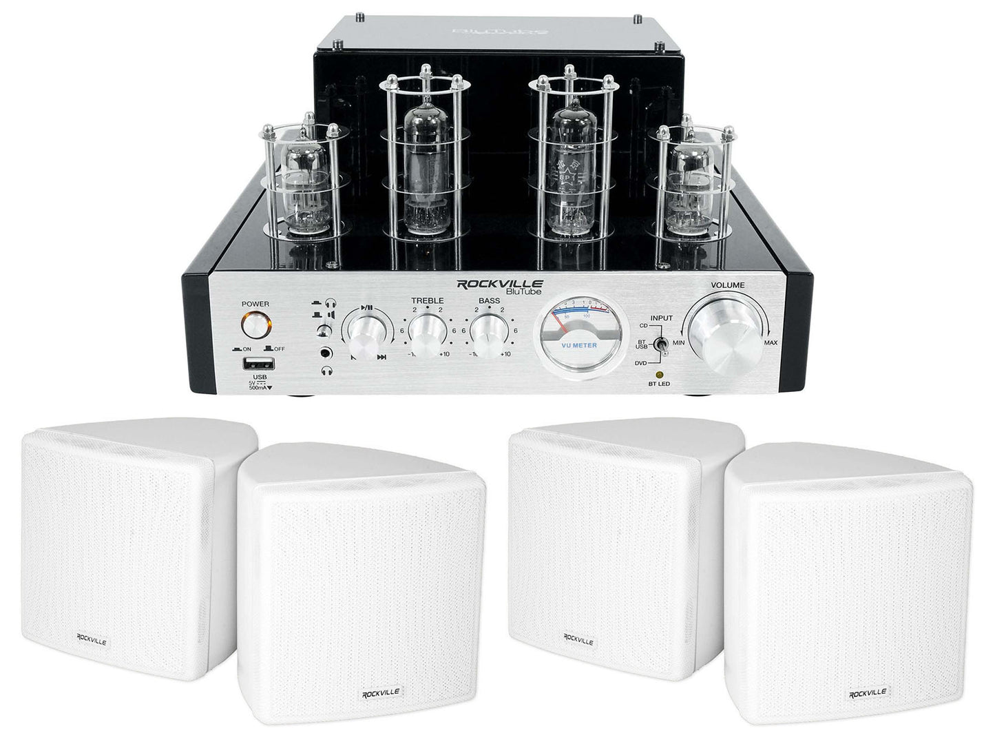 BluTube + Cube White 4-Pack Bundle