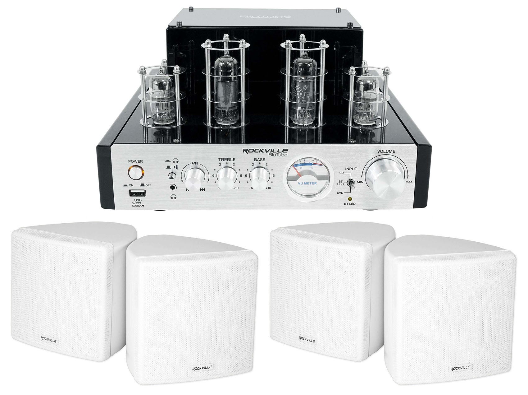 BluTube + Cube White 4-Pack Bundle