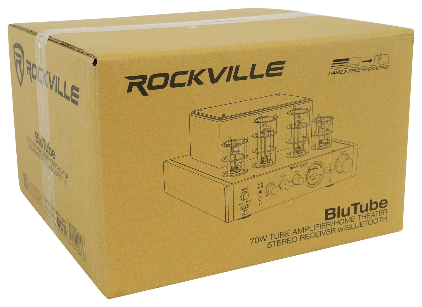 BluTube Tube Amplifier + RockShelf 54C Wood 2-Pack Bundle