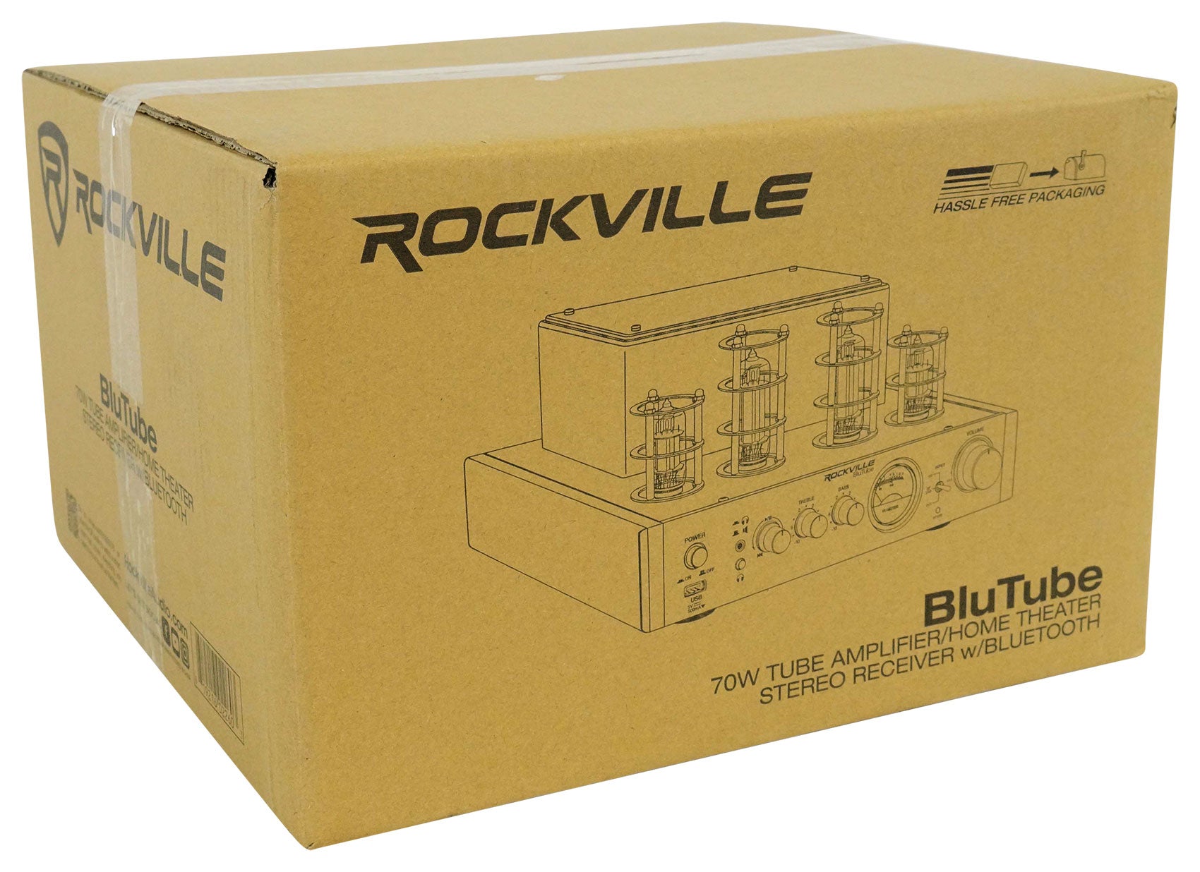 BluTube Tube Amplifier + RockShelf 54C Wood 2-Pack Bundle