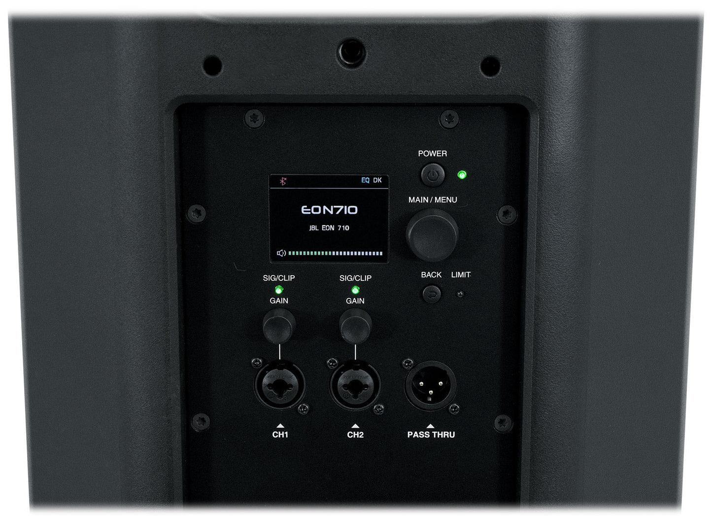 (2) JBL EON710 10" 1300w Powered Active DJ PA Speakers w/Bluetooth/DSP+Stands