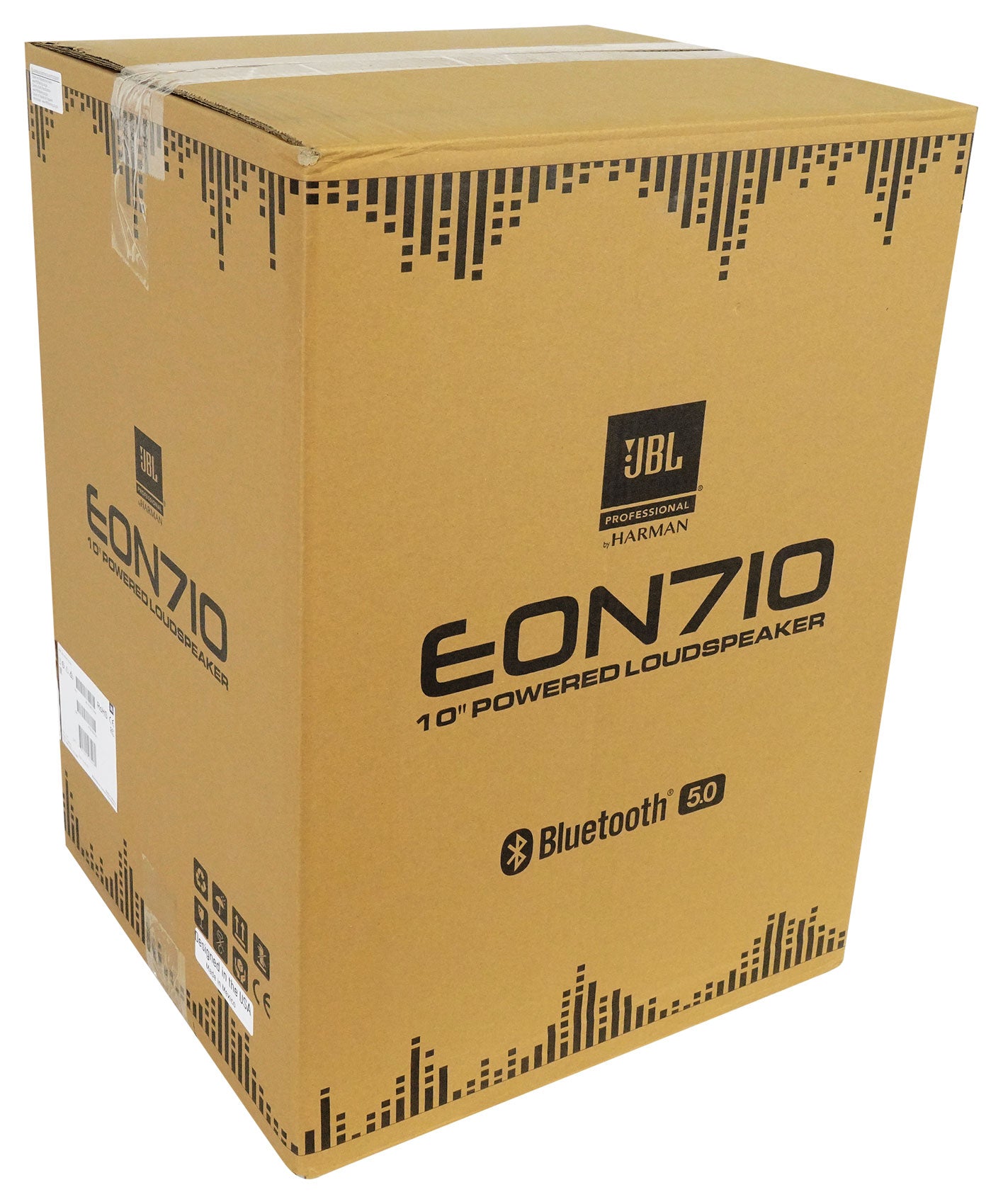 (2) JBL EON710 10" 1300w Powered Active DJ PA Speakers w/Bluetooth/DSP+Stands