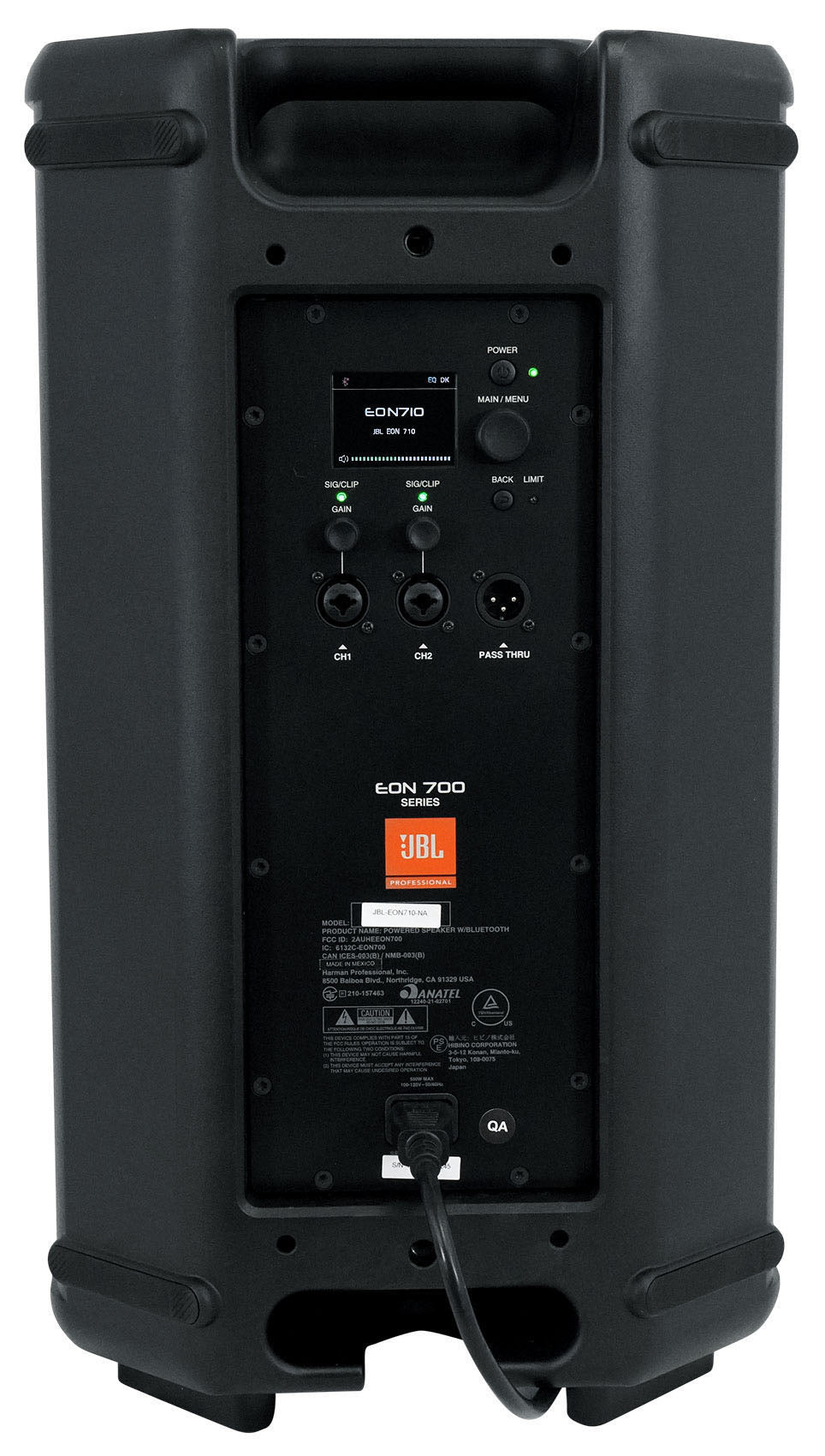 (2) JBL EON710 10" 1300w Powered Active DJ PA Speakers w/Bluetooth/DSP+Stands