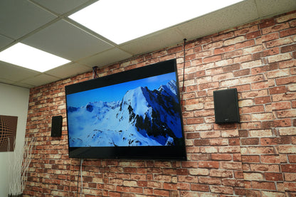 Technical Pro Home Karaoke Machine System+(2) 5.25" Black Wall Mount Speakers