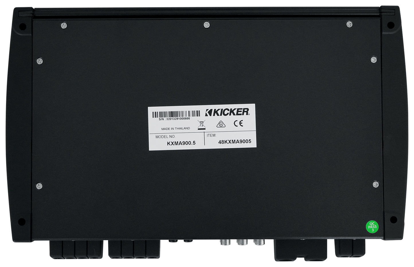 KICKER 48KXMA9005 900 Watt 5-Channel Class D Marine Boat Amplifier + Amp Kit