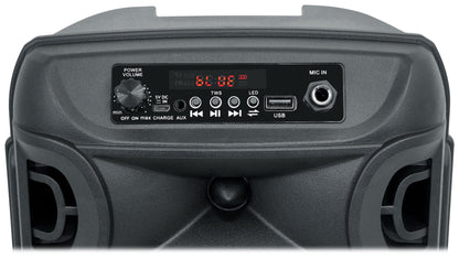 2 Technical Pro BOOMPACK8 8" Wireless Rechargeable Bluetooth Speakers+Microphone