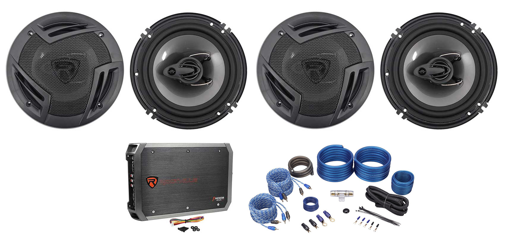 RV6.3A 6.5" Speakers 2-Pack + RXA-F1 Amplifier Bundle