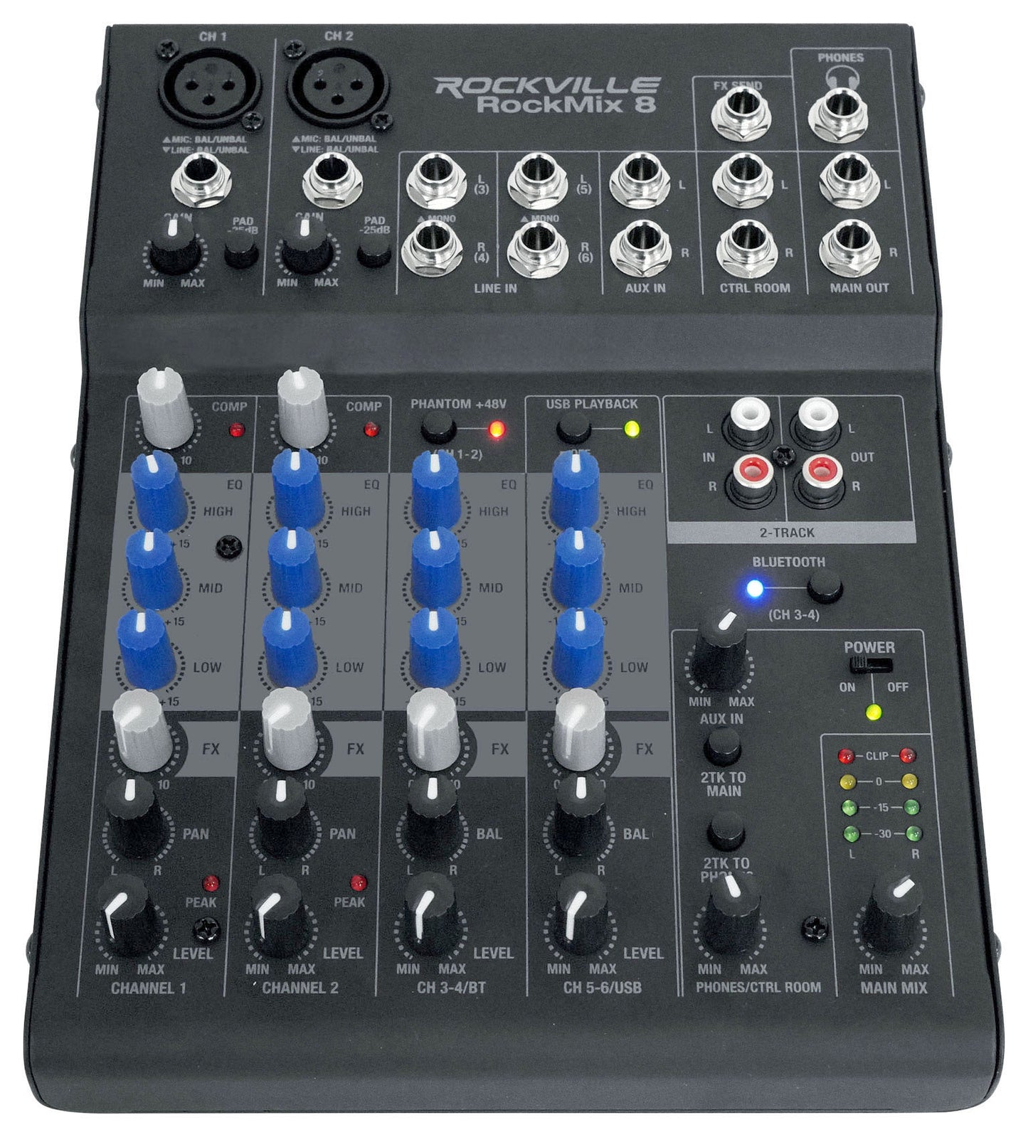 RockMix 8 + RCM03, PRO-M50, RHPA4 Bundle