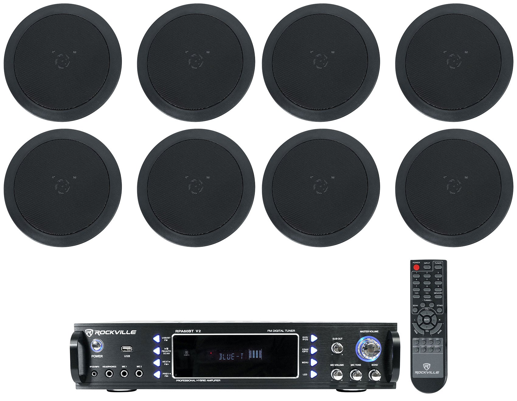 RPA60BT V2 + HC55-16 Black 8-Pack Bundle