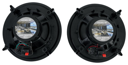 RPA60BT Receiver + HC85-16 Black 8" Speakers 4-Pair Bundle