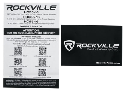 RPA60BT V2 + HC55-16 White 8-Pack Bundle