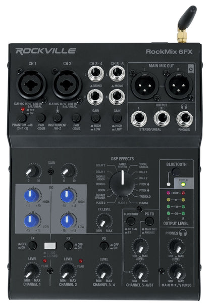 RockMix 6FX + (2) RCM PRO Bundle