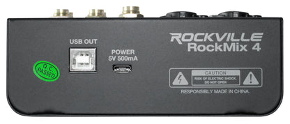 RockMix 4 + RMC-XLR Microphones 2-Pack Bundle