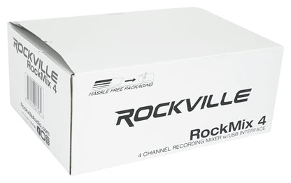 RockMix 4 + RMC-XLR Microphones 2-Pack Bundle