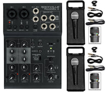 RockMix 4 + RMC-XLR Microphones 2-Pack Bundle