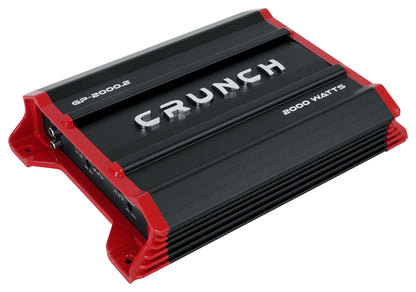 Crunch GP-2000.2 Ground Pounder 2000 Watt 2-Channel Car Stereo Amplifier+Amp Kit
