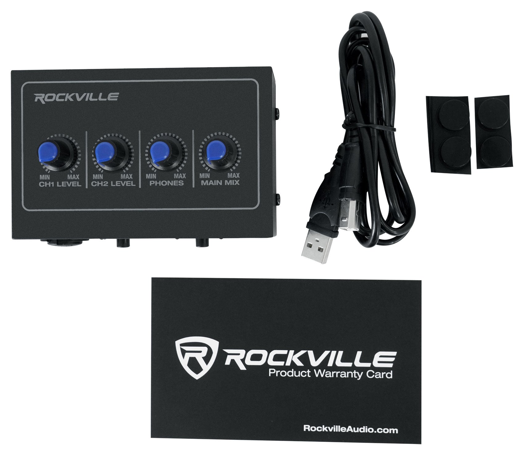 ROCK-U Mini Interface + RCM PRO Mic + PRO-M50 Headphones Bundle