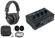 ROCK-U Mini Interface + PRO-M50 Studio Headphones Bundle
