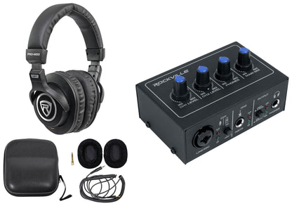 ROCK-U Mini Interface + PRO-M50 Studio Headphones Bundle