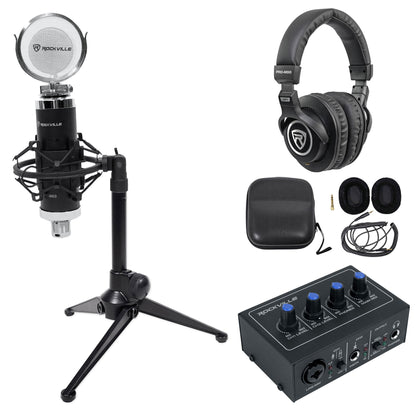 ROCK-U Mini 2x2 + RDTS Desktop Mic Stand Bundle
