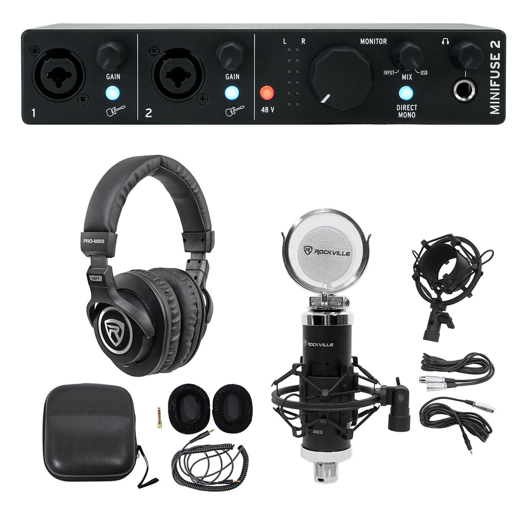 Minifuse 2 Black+RCM03+PRO-M50