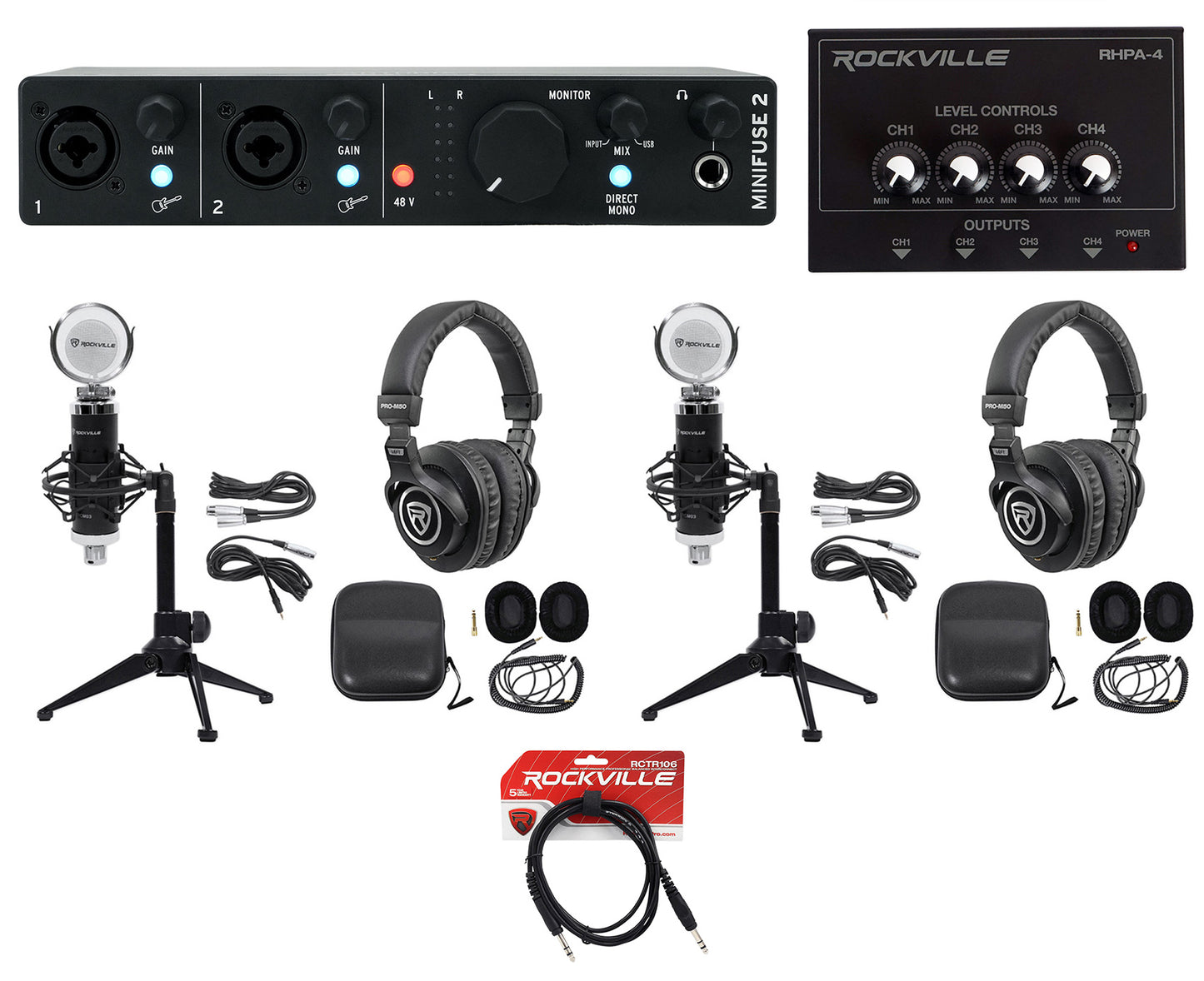 Minifuse 2 Black+RCM03+PRO-M50 BROAD 2