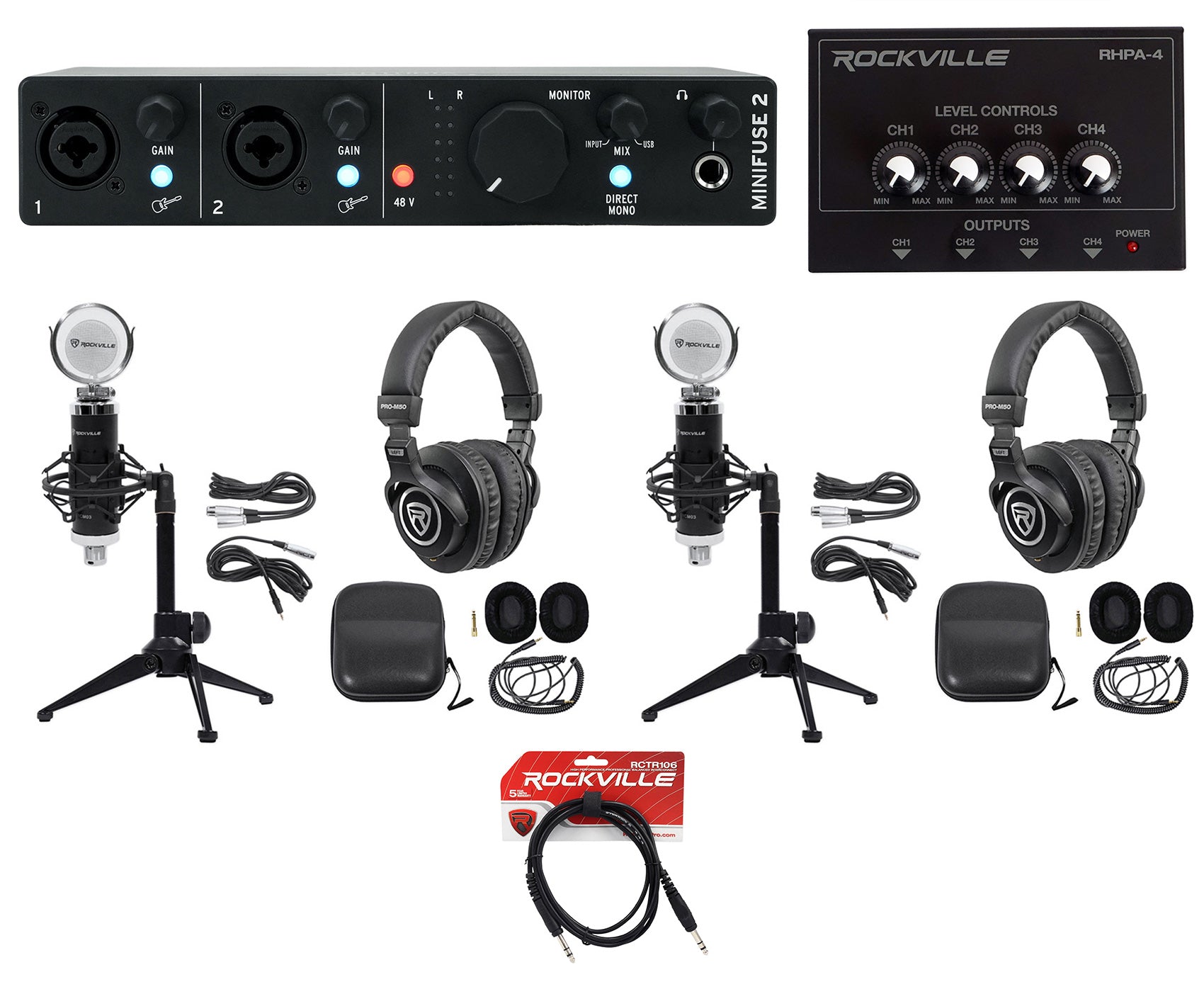 Minifuse 2 Black+RCM03+PRO-M50 BROAD 2