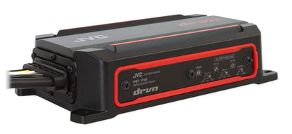 JVC KS-DR2104DBT 600w 4-Channel ATV/UTV Amplifier+4) Rockville 6.5" LED Speakers