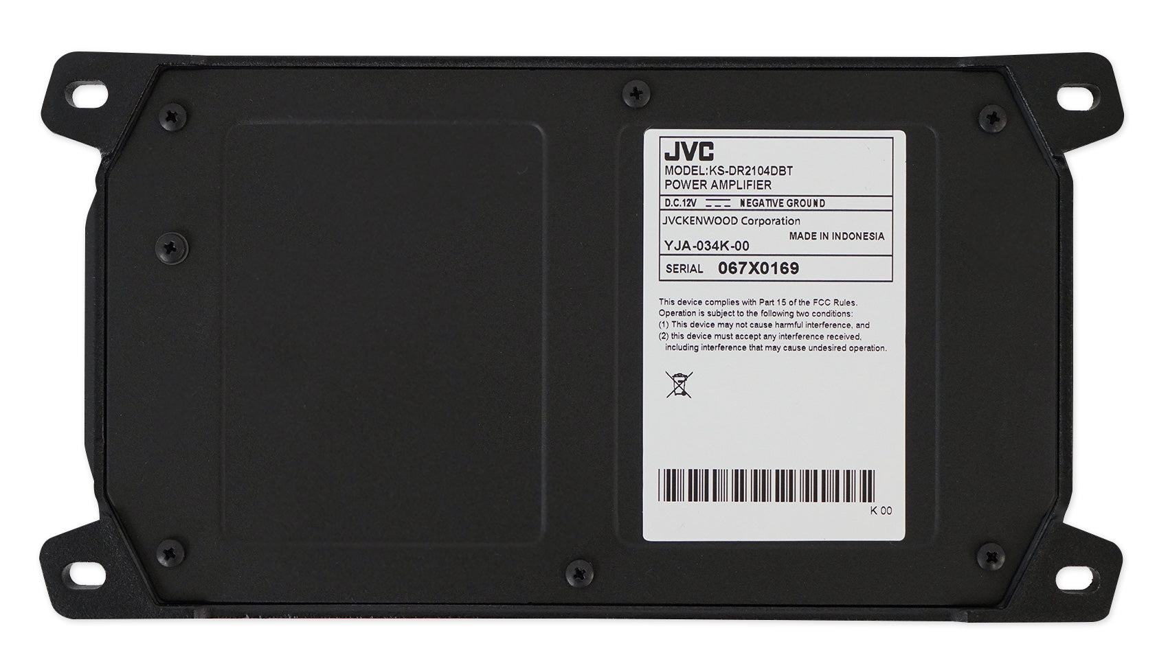 JVC KS-DR2104DBT 600w 4-Channel ATV/UTV Amplifier+4) Rockville 6.5" LED Speakers